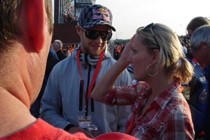 jonathan rea in the paddock