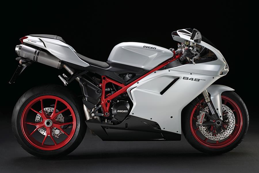 Ducati 848 Evo in white