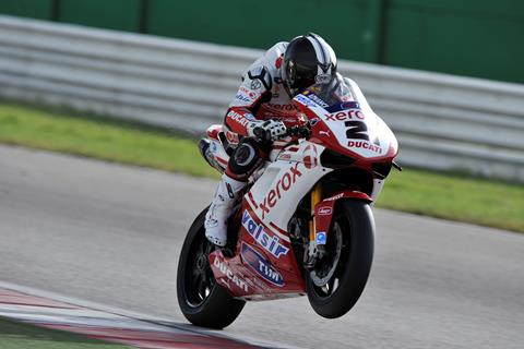 Bayliss saves best till last to top Ducati test