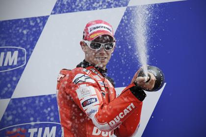 Casey Stoner ended his podium drought at Assen