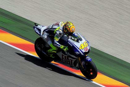 Rossi set the seventh fastest time on his return to racing