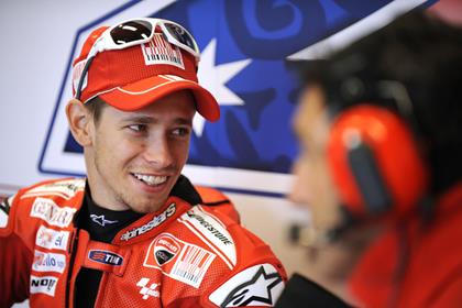 Casey Stoner will make his factory Honda debut at Valencia