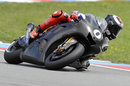 Jorge Lorenzo was fast on the prototype Yamaha YZR-M1