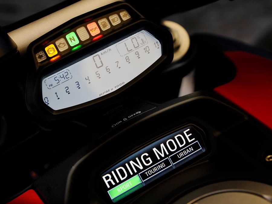 Riding modes on the Ducati Diavel