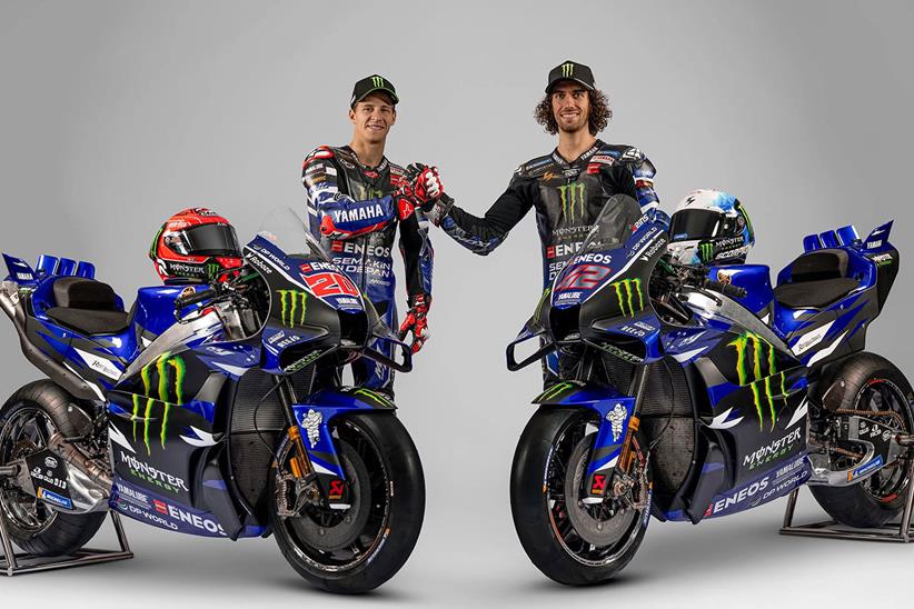 MotoGP: Fabio Quartararo and Alex Rins unveil Yamaha's first V4