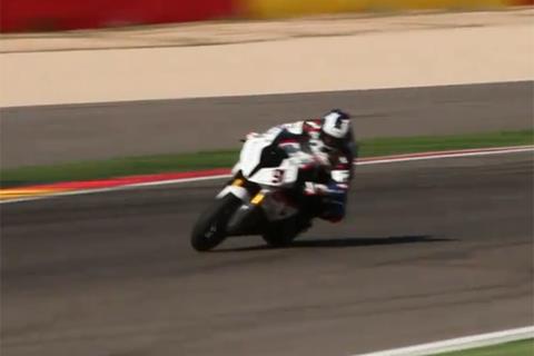 Video: Haslam working hard at Aragon WSB test