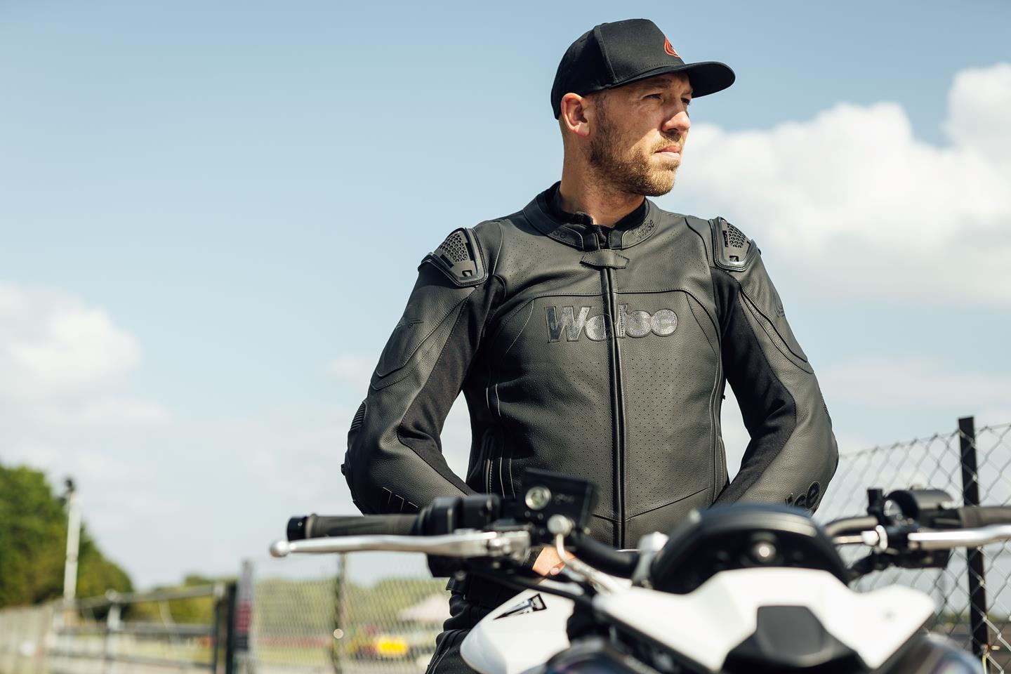 Weise clothing's Peter Hickman inspired two-piece leathers