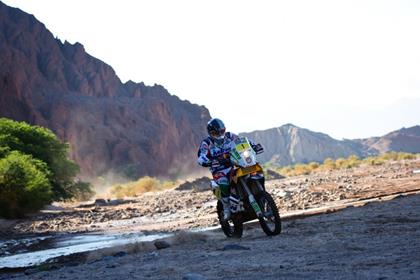 Coma won his first stage of the 2011 Dakar