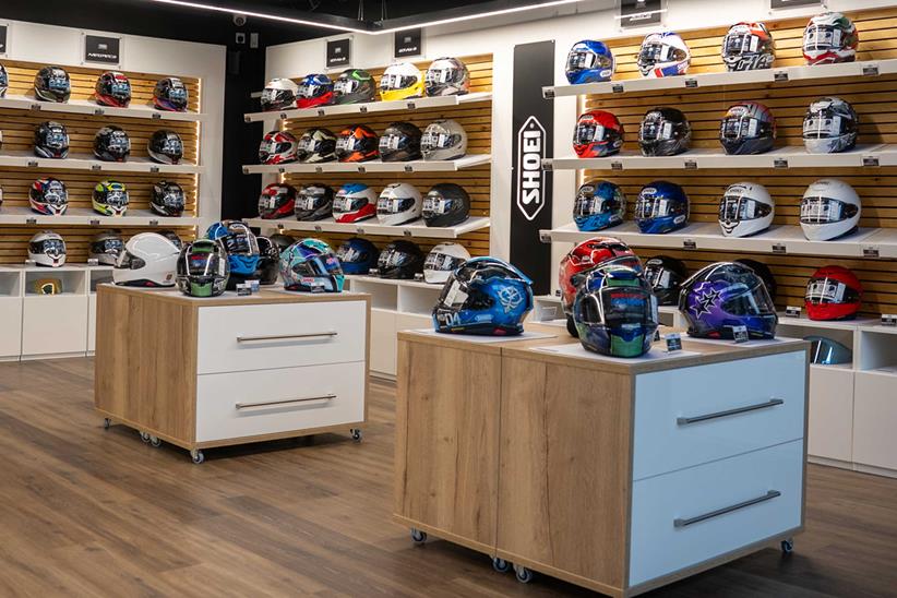 biggest motorcycle helmet store uk Shoei open first UK Gallery store in Birmingham