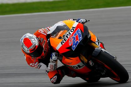 Casey Stoner is fastest on day one