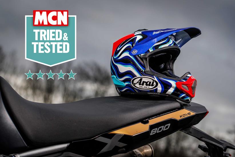 arai helmet mx gray VX-Pro4 Solid Helmet, Black Frost / Small Improved peak The peak is 14mm longer and 5mm wider than the previous model for improved ability to deflect roost and flying debris New colorways in the Arai