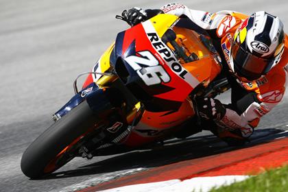 Dani Pedrosa leads the way at the end of day two