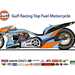 The Gulf colours will adron the most advanced Top Fuel bike around