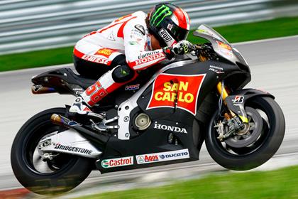 Simoncelli fastest at Sepang test