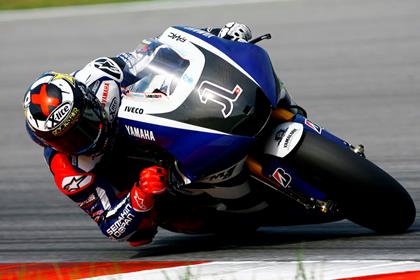 Lorenzo leads Yamaha charge