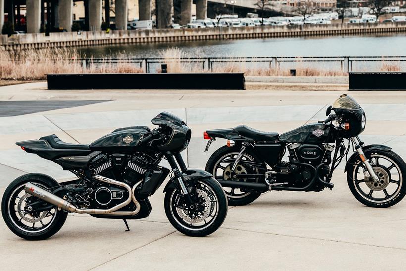 Harley-Davidson RMCR and XLCR side