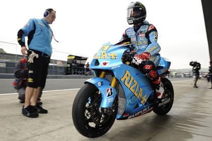 John Hopkins at the Jerez MotoGP race