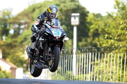 Guy Martin in Monday's supersport race