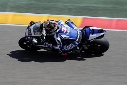 Melandri topped both sessions at Aragon today