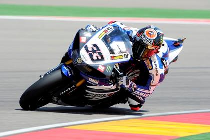 Melandri takes pole at Aragon