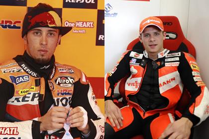 LCR Honda could run Andrea Dovizioso (left) and Stefan Brad (right)l in 2012