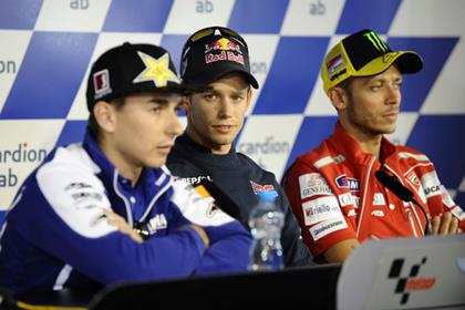 Stoner and Lorenzo frustrated