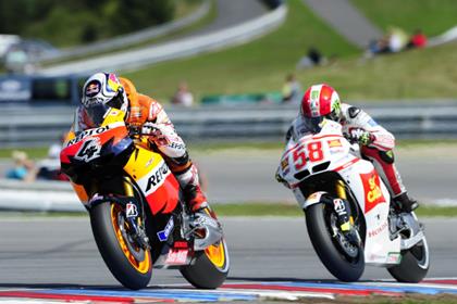 Andrea Dovizioso was thrilled to hold off Marco Simoncelli