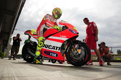 Rossi testing at Brno