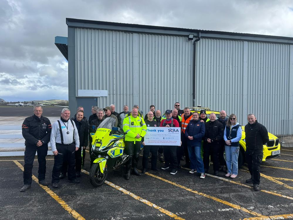 Scottish safety roadshow raises £9000 for Air Ambulance