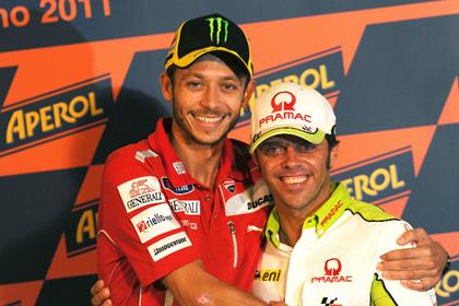 Rossi and Stoner paid tribute to Capirossi