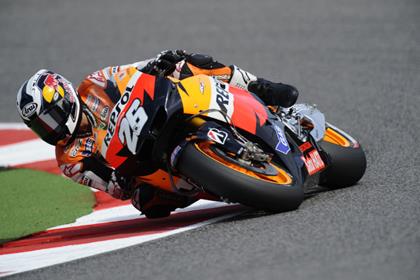 Dani Pedrosa heads first practice at Aragon