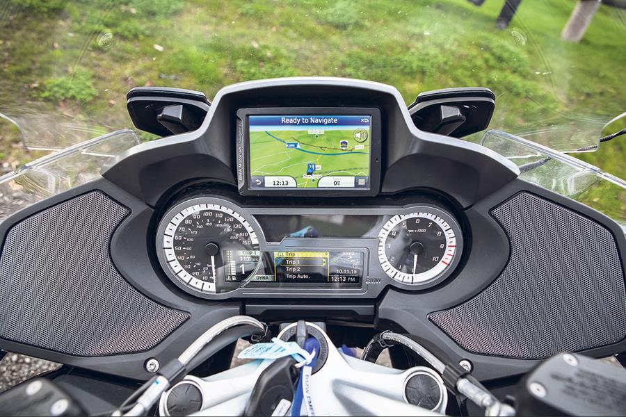 BMW R1200RT sat nav and clocks