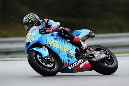 Hopkins in practice at the Brno MotoGP last month