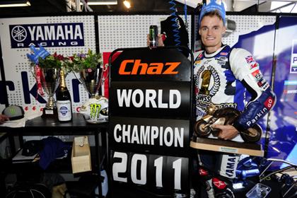 Chaz Davies was crowned World Supersport champion at Magny Cours on Sunday 