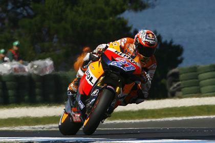 Casey Stoner fastest after early crash 