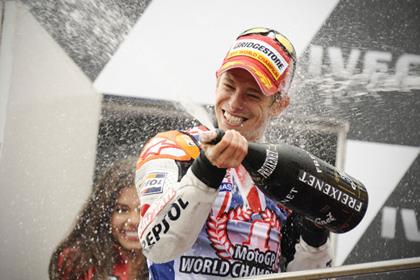 Birthday boy Casey Stoner overjoyed at title success 