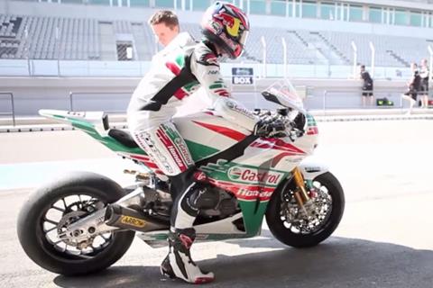 Video: Jonathan Rea testing WSB Castrol Honda Fireblade at Portimão