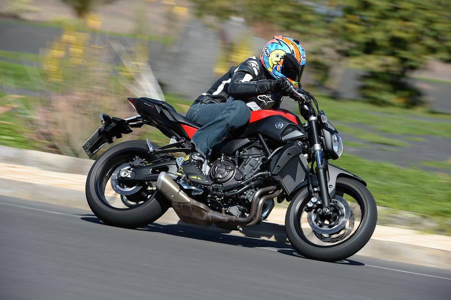 Yamaha MT-07 at the launch in 2014