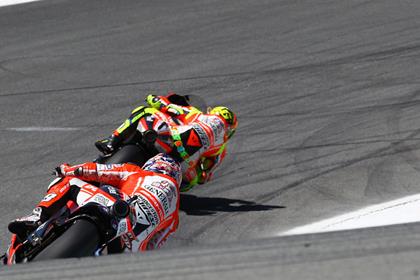 Rossi and Hayden will test a conventional twin spar aluminium frame at Valencia