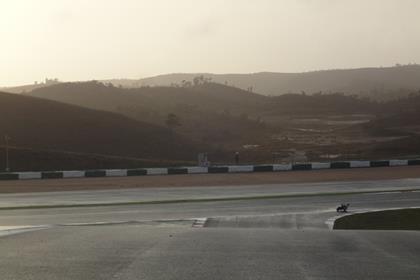 Davies completes wet laps at Portimao