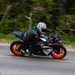 Cornering on the KTM RC390 on the road