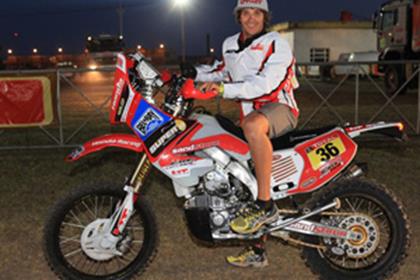 Sam Sunderland finished seventh on day one, but is now out of the Dakar