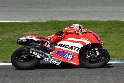 Ducati testing at Jerez in November 2011