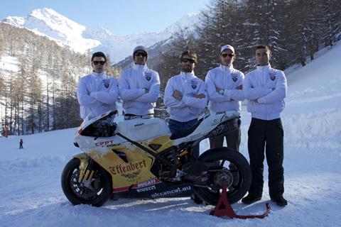 Team Effenbert Liberty Ducati launch 2012 team in style