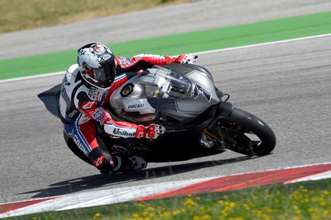 Checa completes first test on 1199 Superbike