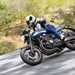 2015 Yamaha XJR1300, leaning into a right turn