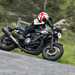 2015 Yamaha XJR1300, leaning into a left turn