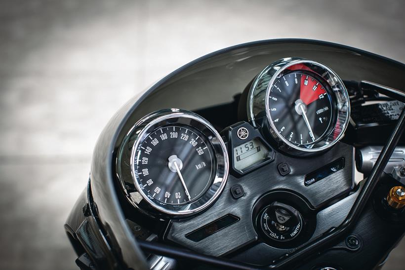 2015 Yamaha XJR1300 Racer, carbon fibre cowl and windscreen