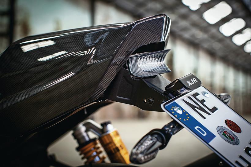 2015 Yamaha XJR1300 Racer, carbon fibre rear tail unit 