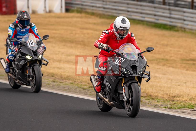 BMW S1000RR spy shot track action